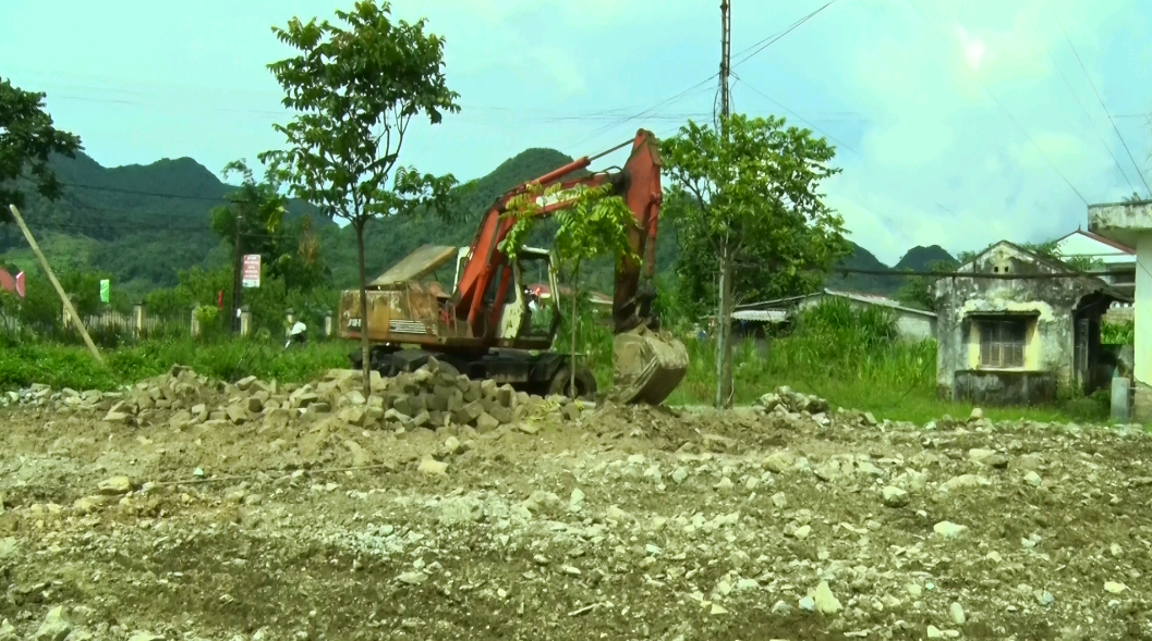 Quản Bạ: Đẩy nhanh tiến độ xây dựng chợ trung tâm xã Thanh Vân.