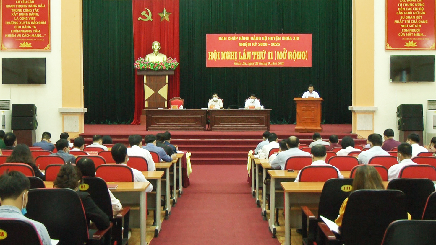 Quản Bạ: Hội nghị Ban chấp hành Đảng bộ huyện lần thứ 11 mở rộng.