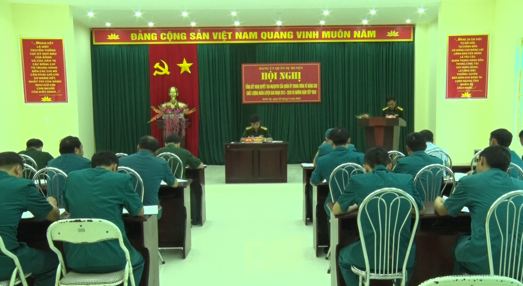 Đảng ủy Quân sự huyện Quản Bạ: Hội nghị tổng kết Nghị quyết 765 của Quân ủy Trung ương