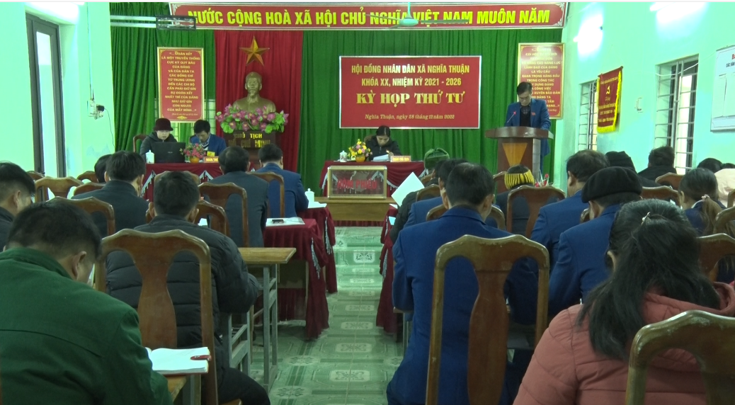 Kỳ họp thứ 4, HĐND Xã Nghĩa Thuận khóa XX, nhiệm kỳ 2021-2026