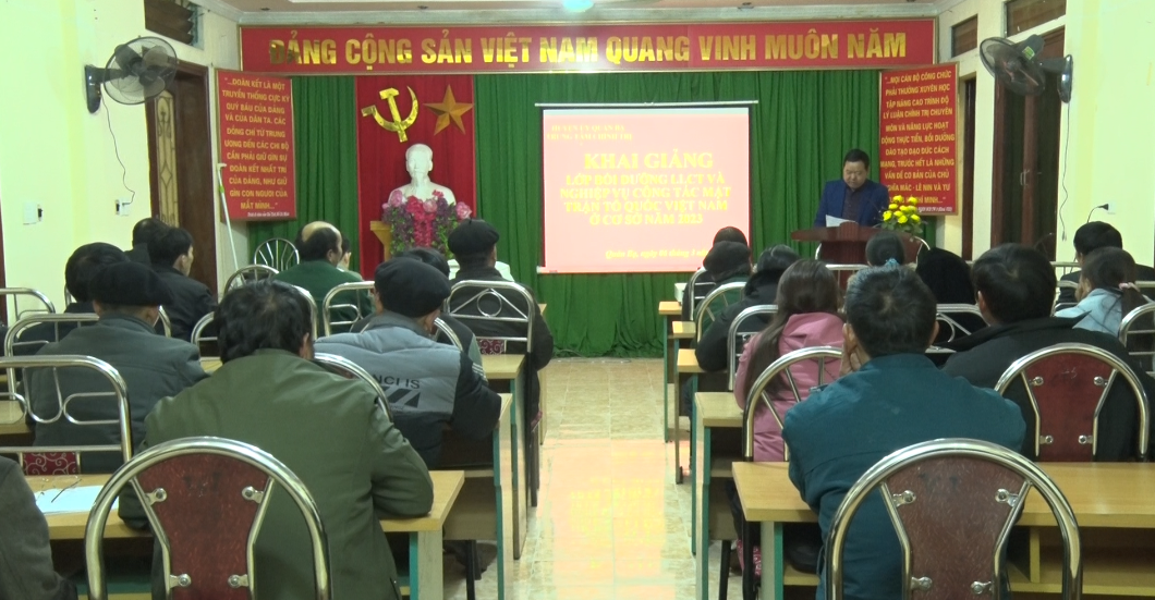 Khai giảng lớp bồi dưỡng lý luận chính trị và nghiệp vụ công tác MTTQ Việt Nam ở cơ sở năm 2023.