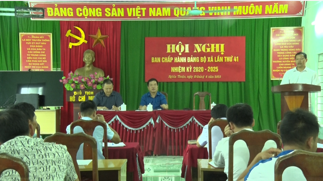 Quản Bạ. Hội nghị BCH Đảng bộ xã Nghĩa Thuận lần thứ 41, nhiệm kỳ 2020-2025