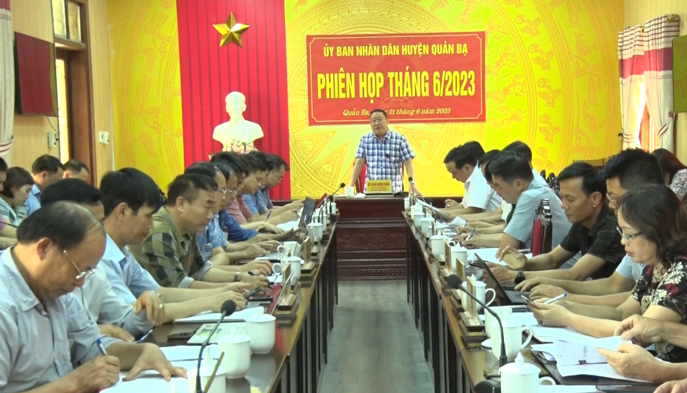Huyện Quản Bạ phiên họp thường kỳ tháng 6 năm 2023